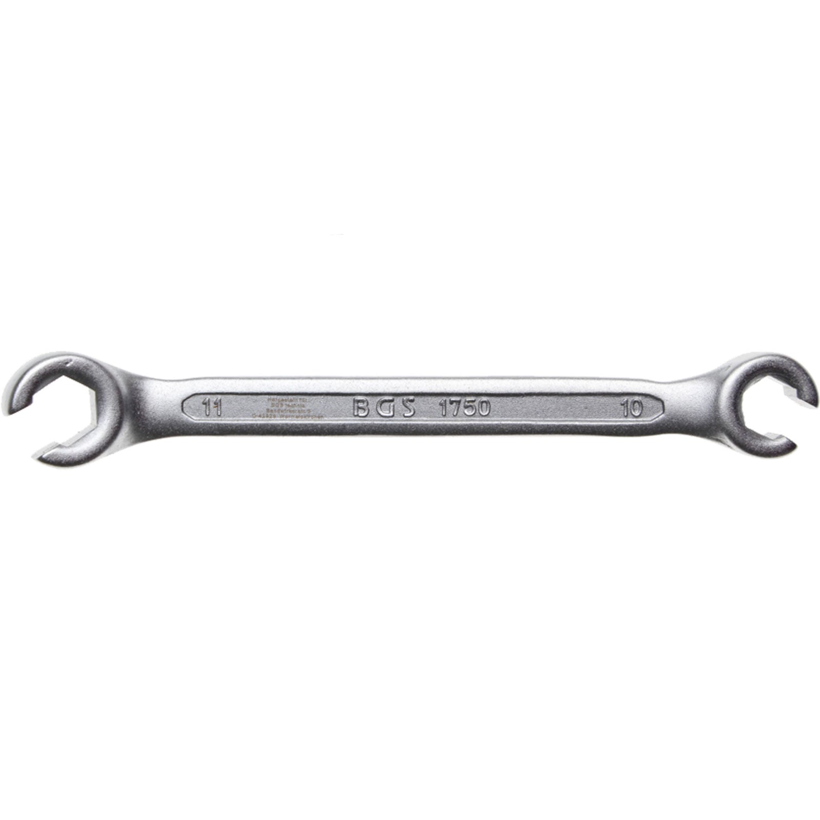 BGS Offener Doppel-Ringschlüssel SW 10 x 11 mm - 1750