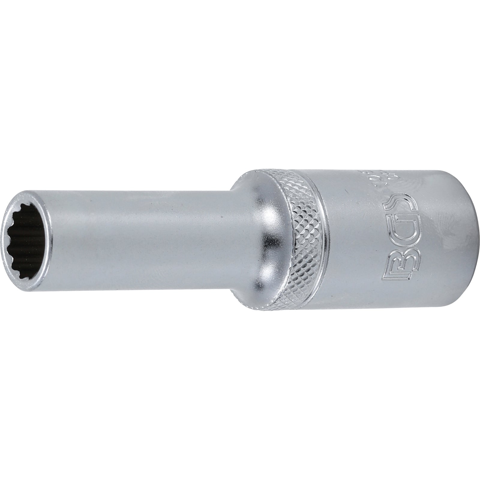 BGS Steckschlüssel-Einsatz Zwölfkant tief Antrieb Innenvierkant 12,5 mm (1/2") SW 10 mm - 10680