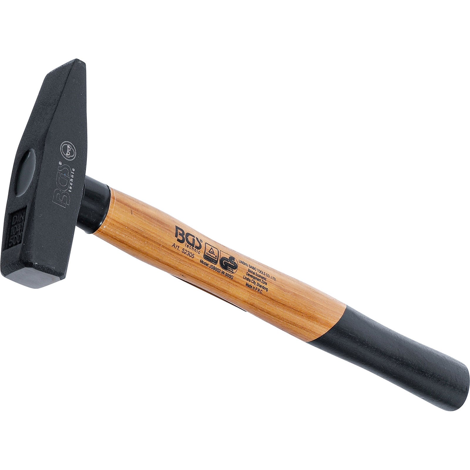 BGS Schlosserhammer Hickory-Stiel DIN 1041 500 g - 52305