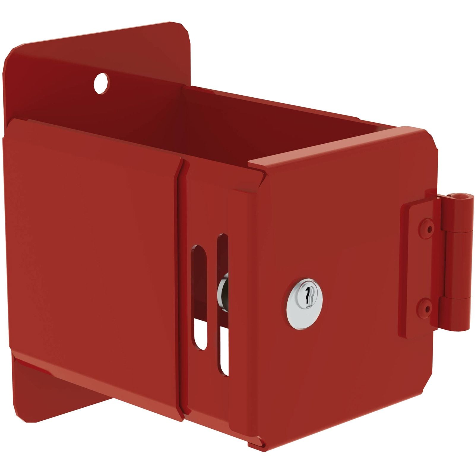 Günzburger Steigtechnik Leiterhalter pulverbeschichtet RAL 3000 mit CL1-Schloss - 019840