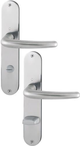 HOPPE Langschildgarnitur Den.E1310Z/302 VA F69 SK/OL 78mm DIN L/R - 2820977