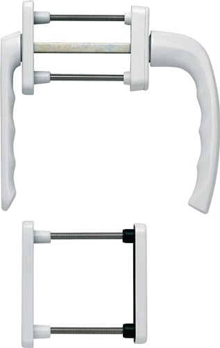 HOPPE Balkongarnitur NY 099KH/961N/U10/… Alu.F9016 63-73mm 4-KT.7mm - 3273952