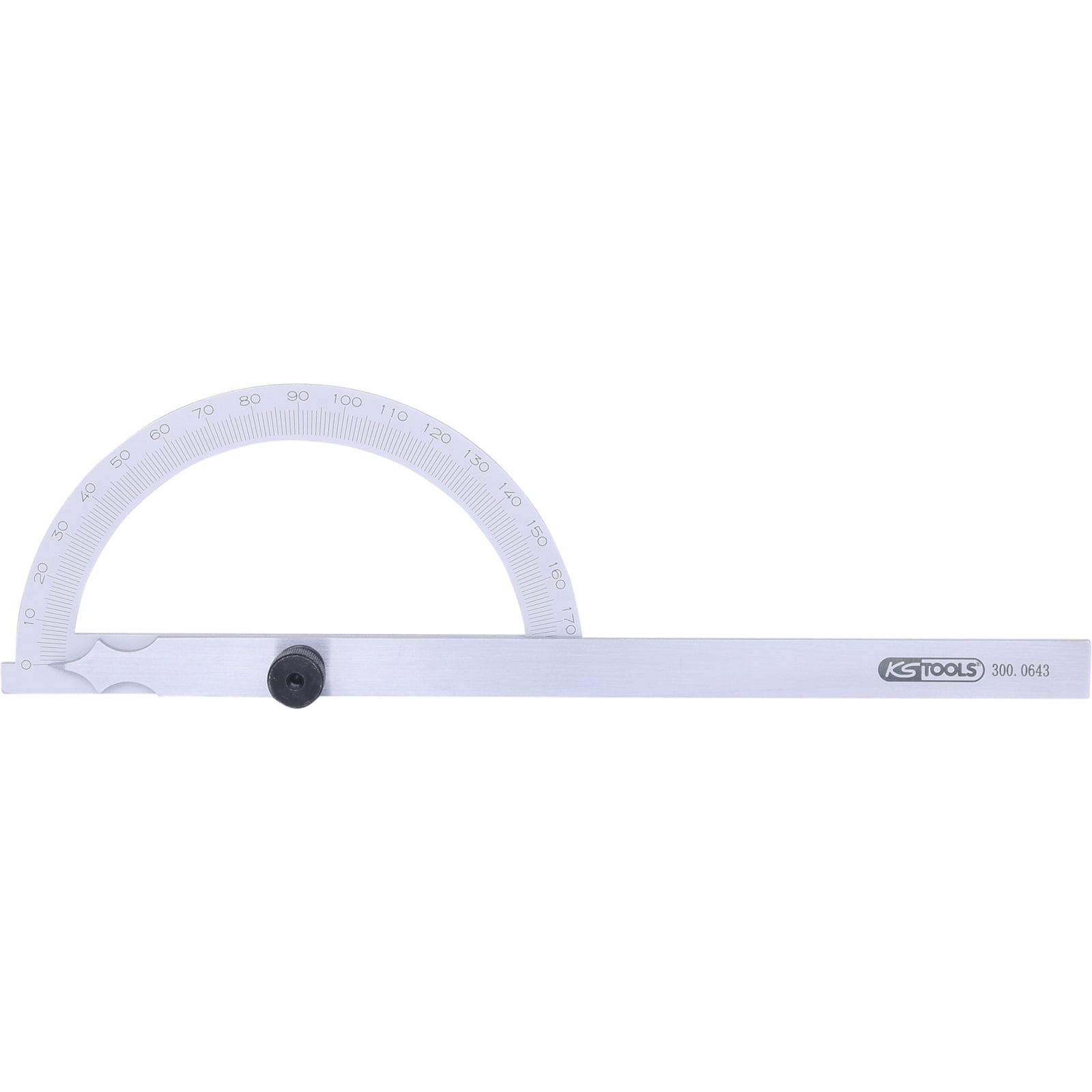 KS TOOLS Winkelgradmesser mit offenen Bogen 300 mm - 300.0643