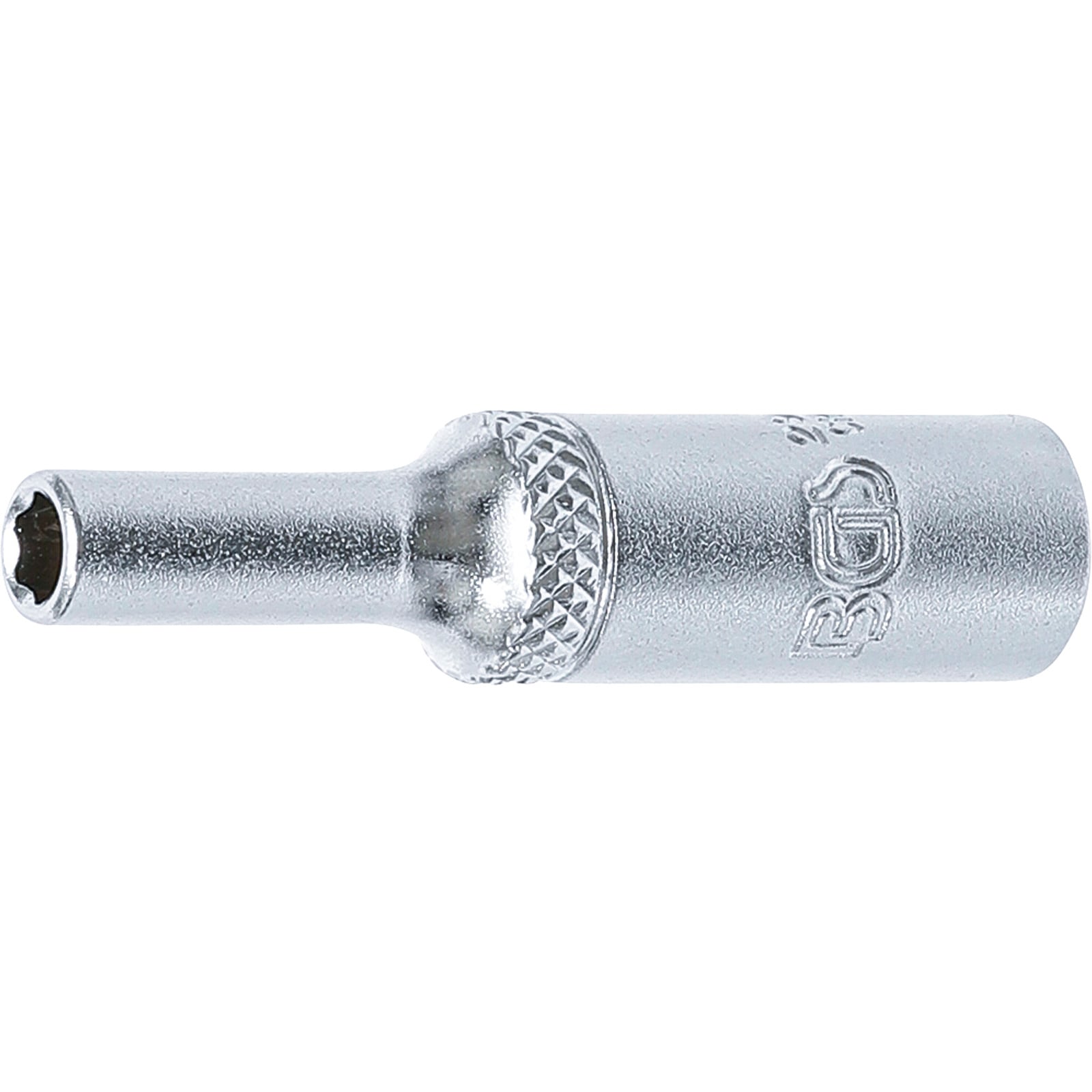 BGS Steckschlüssel-Einsatz Super Lock tief Antrieb Innenvierkant 6,3 mm (1/4") SW 4 mm - 2964