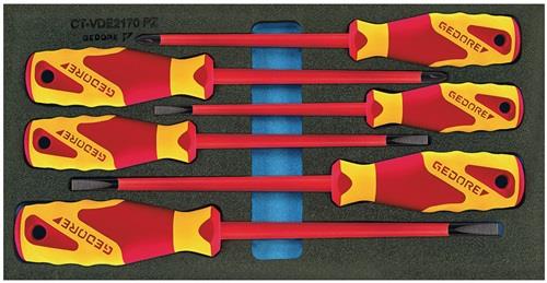 Gedore Werkzeugmodul 1500 CT1-VDE 2170 PZ 6-teilig 1/3-Modul - 2309173 Gedore Werkzeugmodul 1500 CT1-VDE 2170 PZ 6-teilig 1/3-Modul - 2309173