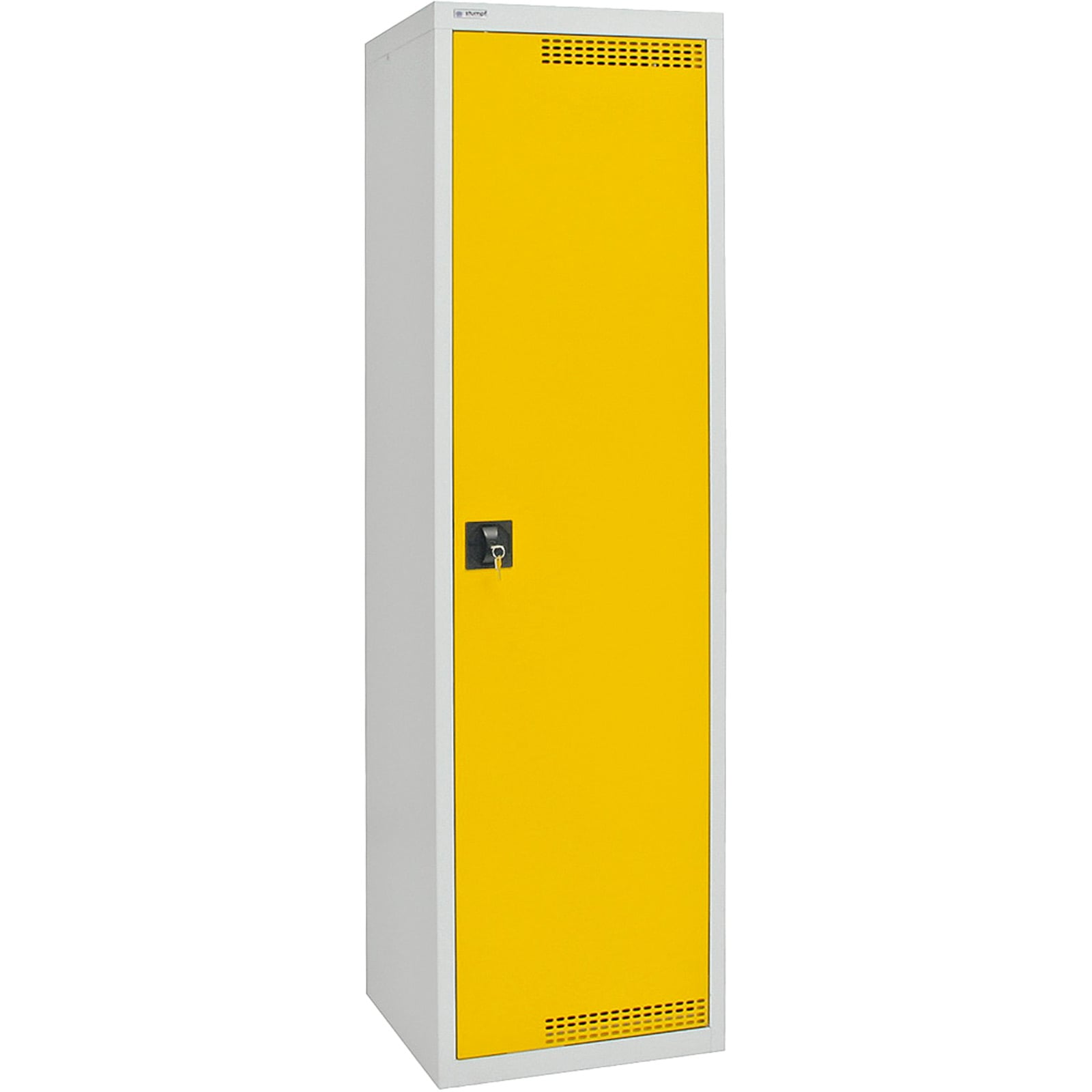 Stumpf Umweltschrank BP-3 lichtgrau / signalgelb + 4 Auffangwannen - 7595062