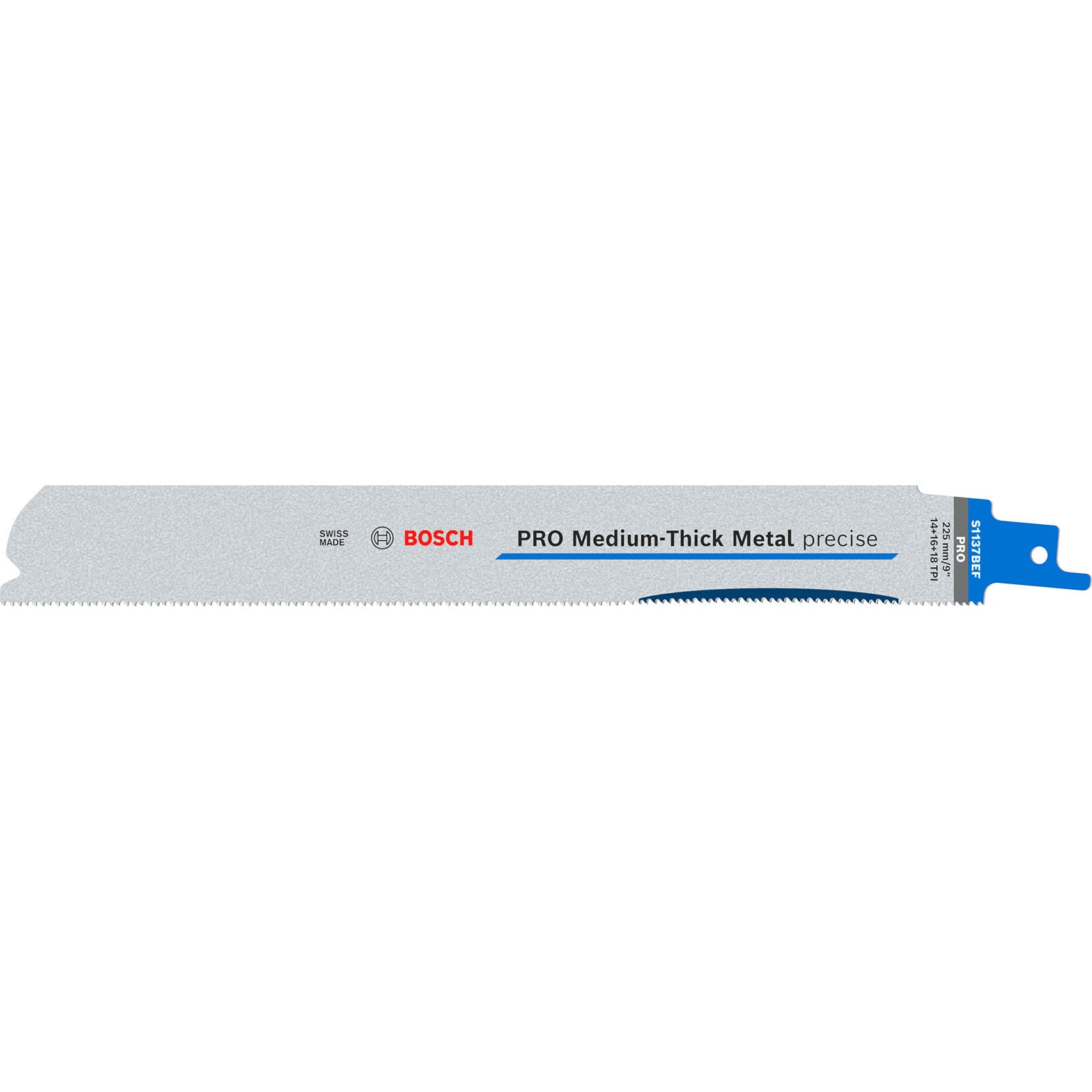 Bosch PRO Medium-Thick Metal precise S1137BEF Blatt 1,1 x 25 x 225 mm 5-tlg. - 2608658994
