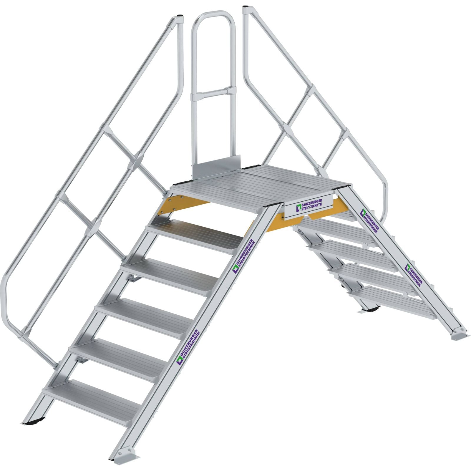 Günzburger Steigtechnik Überstieg 45° Stufenbreite 800 mm 6 Stufen - 600946