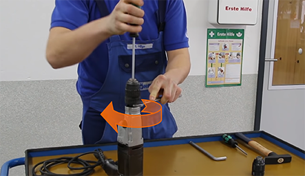 Ohne Spindelstopp – Schritt 3