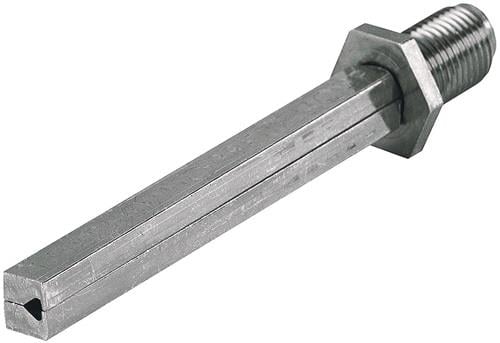 HOPPE VK FDW-Profilstift 4-KT.10x120mm Fe verz.geteilt M12x1,25 - 6078901