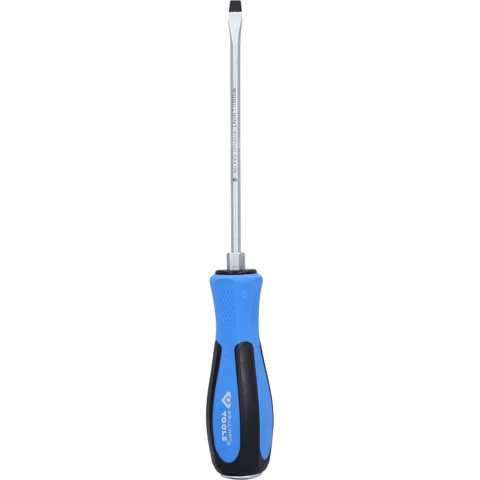 BRILLIANT TOOLS Schraubendreher Schlitz mit Schlagkappe 5,5 x 125 mm - BT031021