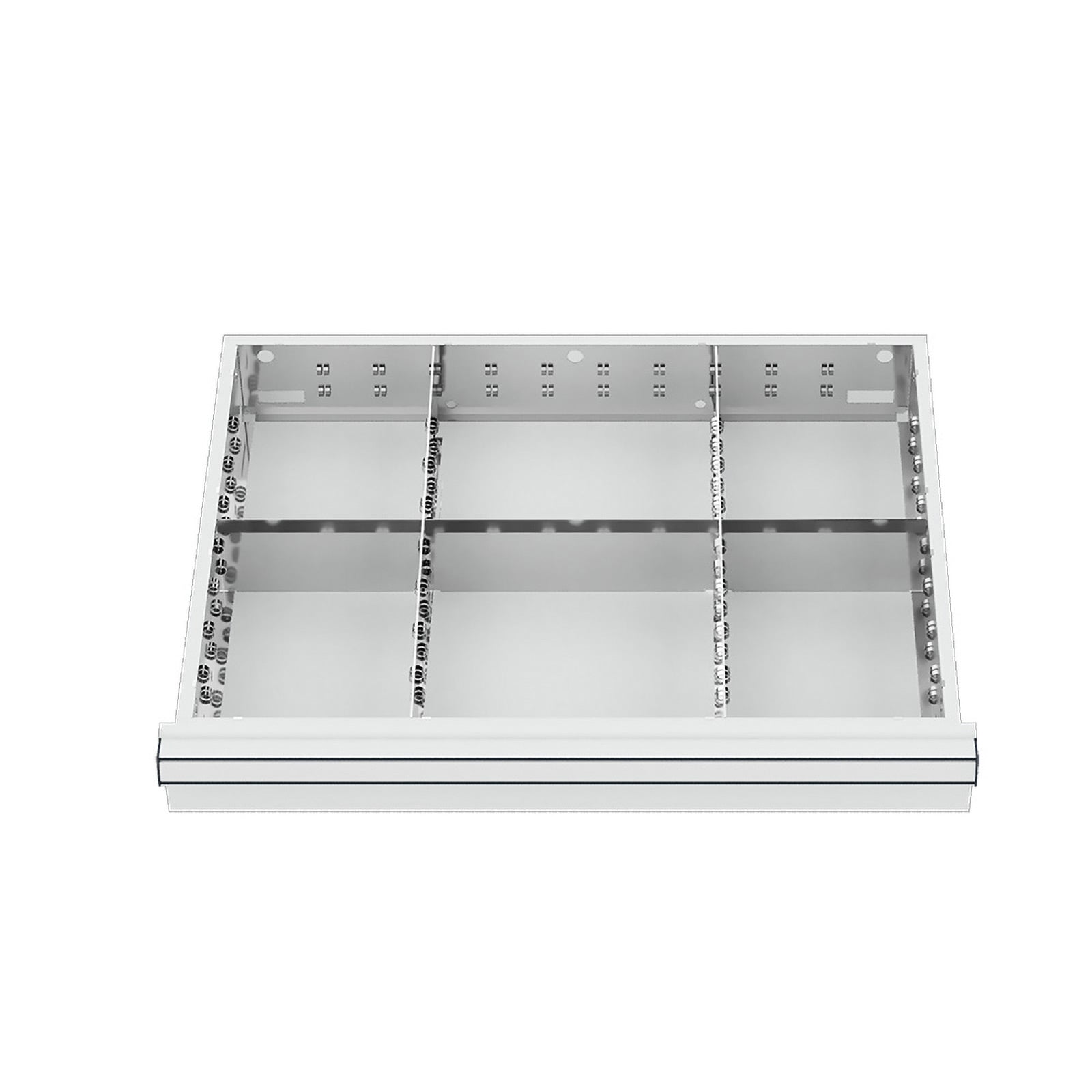WS24 Schubladeneinteilung Metalleinteilung BLH 75 mm Innenmaß 600 x 450 mm - WS24-100236