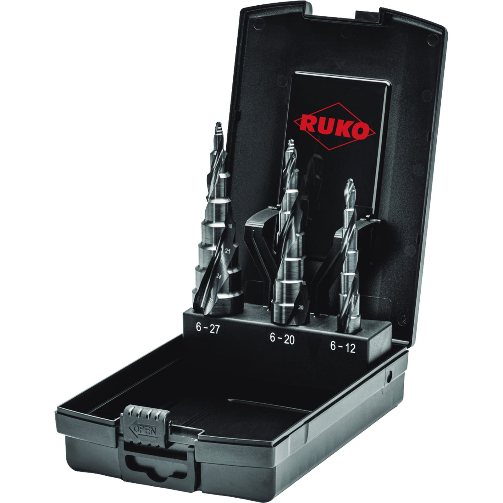 RUKO ULTIMATECUT Multidrill-Satz HSS RUnaTEC mit FLOWSTEP® Spitze - 3-tlg. - 101687PRO