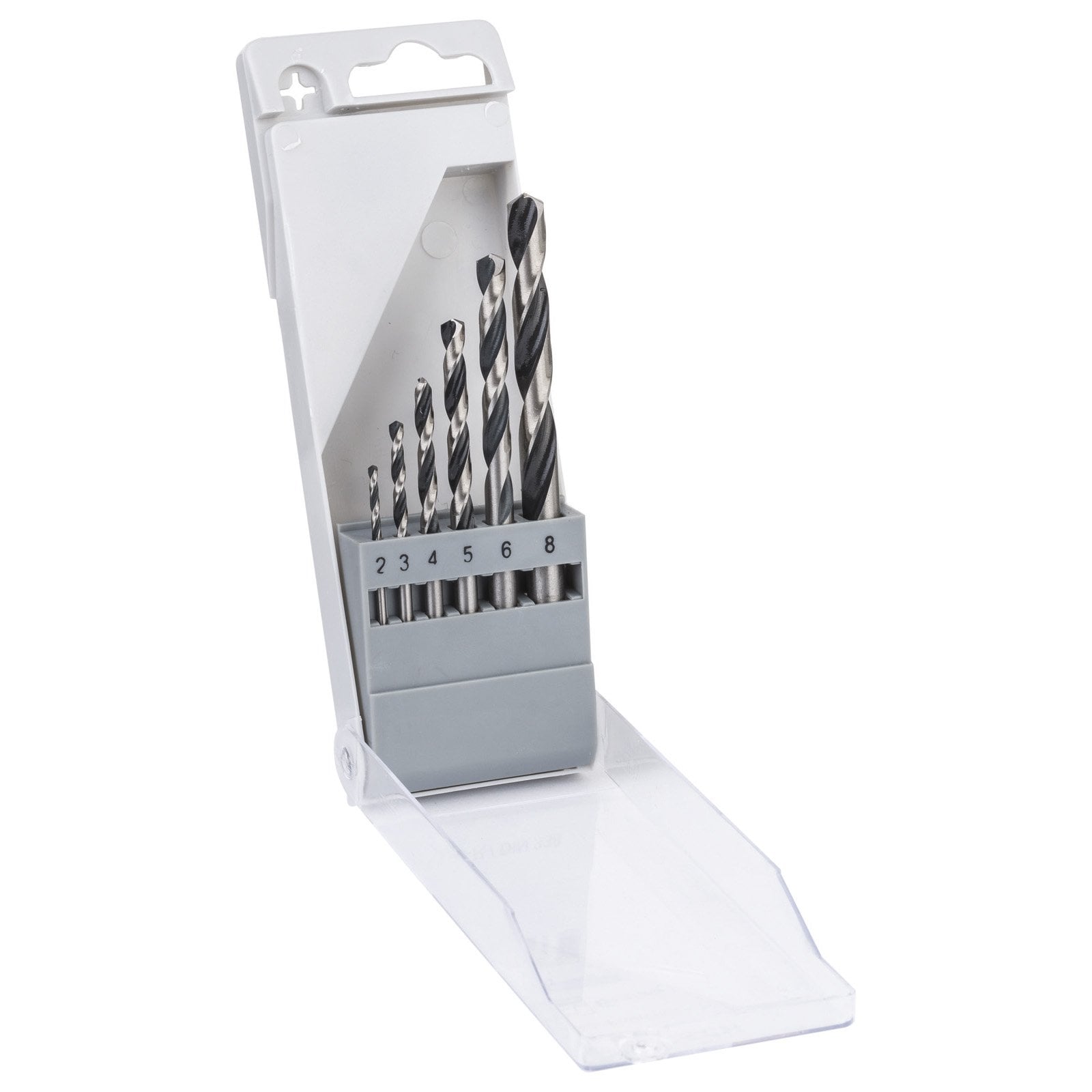 Bosch 6tlg. HSS-Spiralbohrer PointTeQ, 2,3,4,5,6,8 mm, Kassette - 2608577346