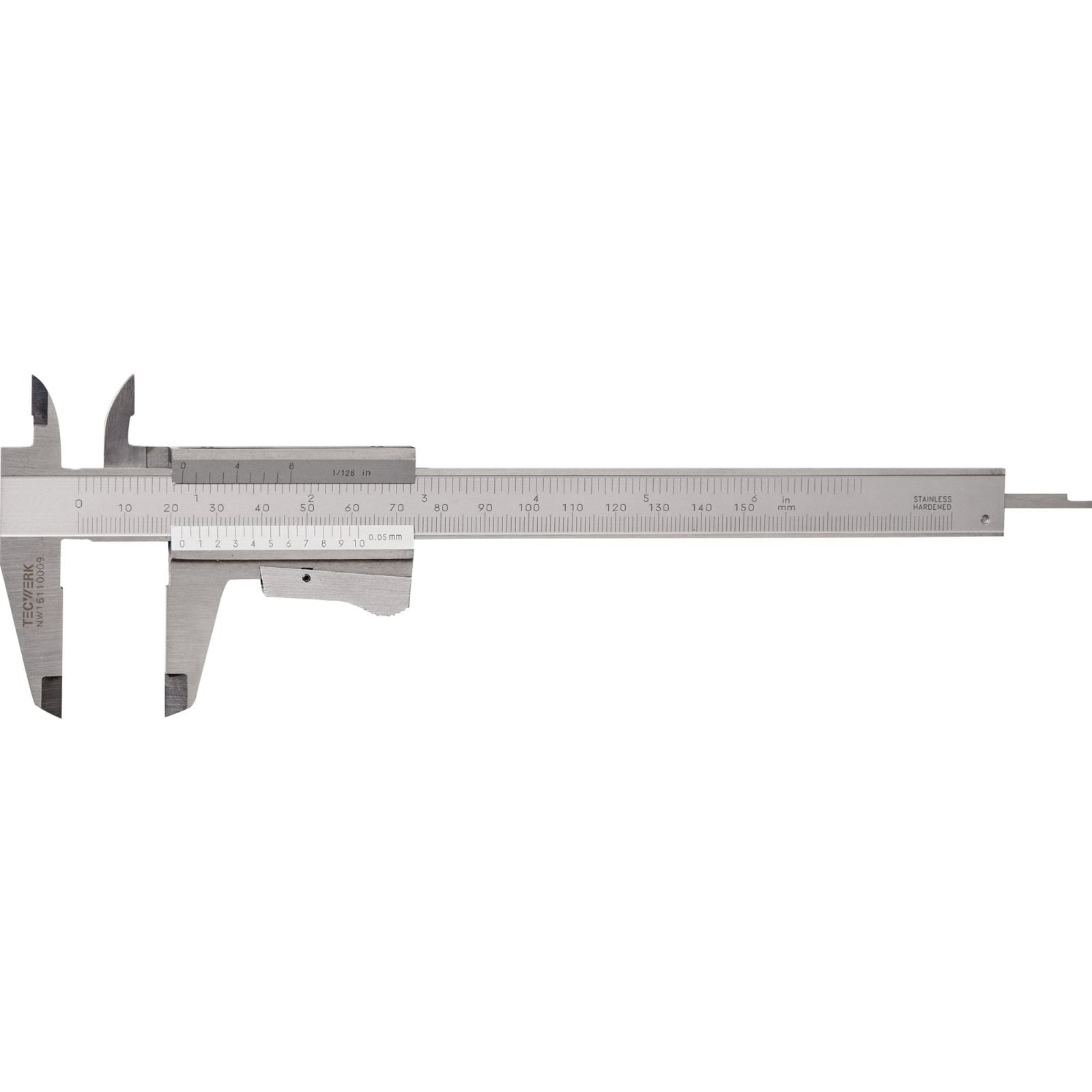 Taschenmessschieber DIN 862 150mm m.Momentf.eck.TECWERK