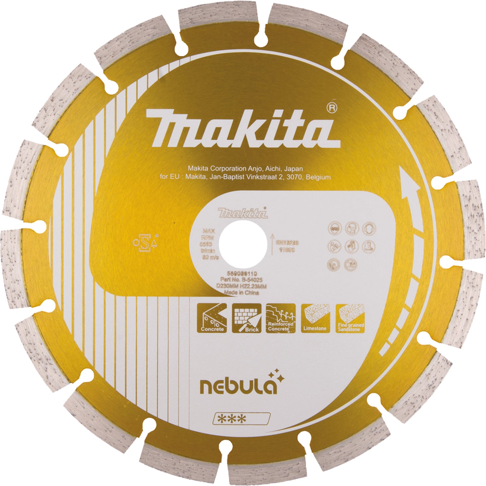 Makita Diamantscheibe 230 x 22,23 NEBULA - B-54025