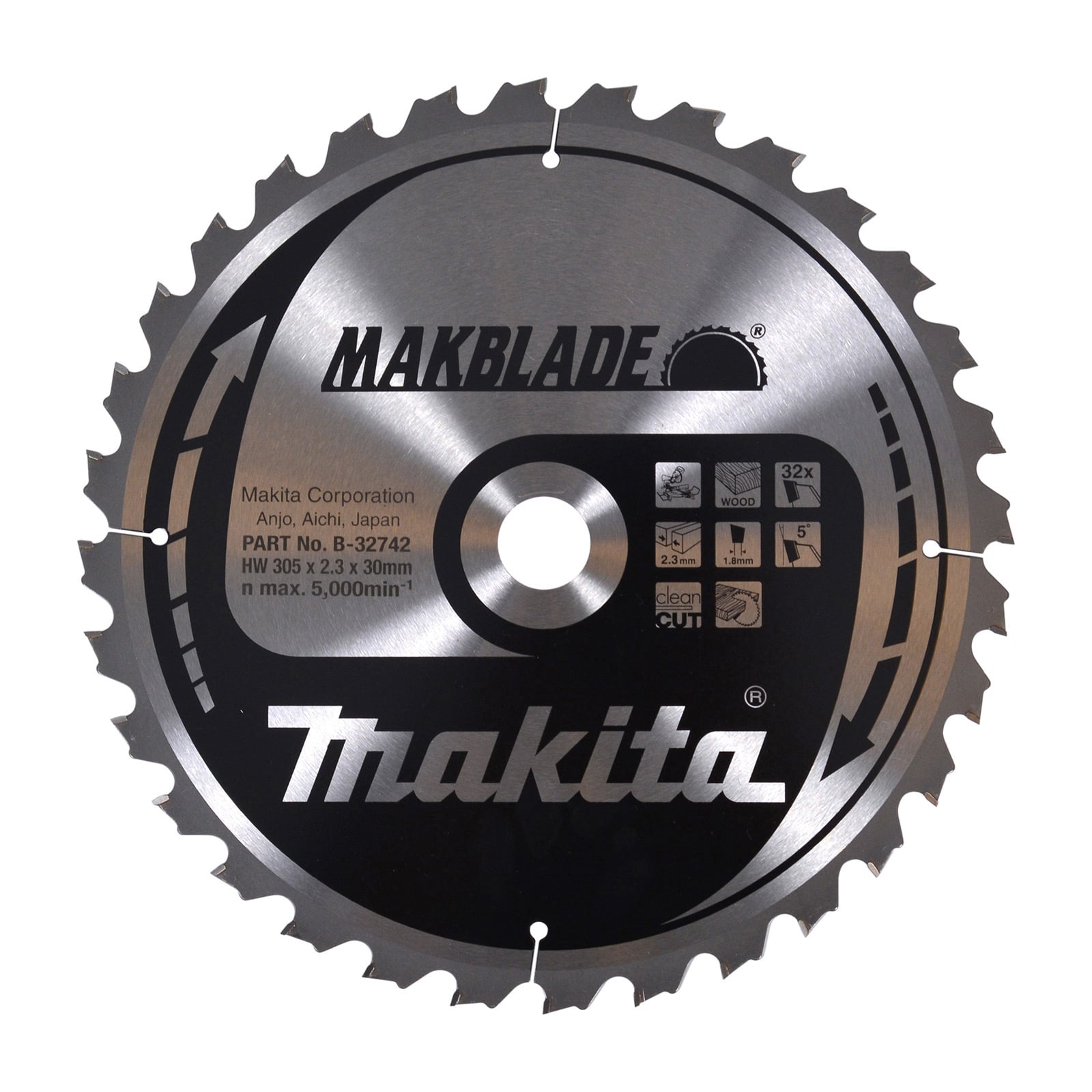 Makita MAKBLADE Sägeblatt 305x30x32Z - B-32742