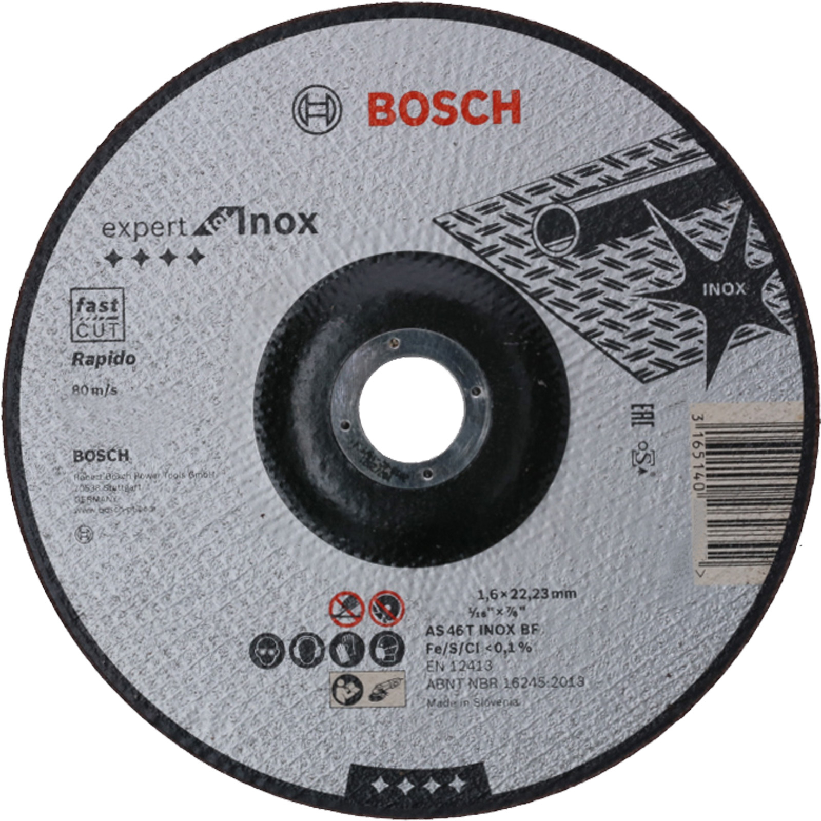 Bosch Trennscheibe gekröpft Expert for Inox Rapido