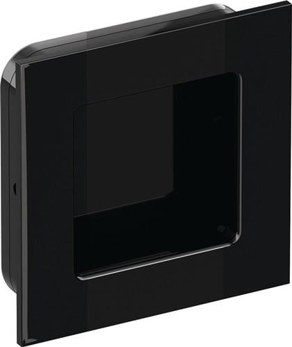 HEWI Schiebetürmuschel 544.60 PA90 tiefschwarz glänzend quad.f.HLT L.60mm B.60mm - 544.60 90