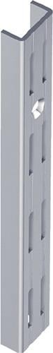 ELEMENT SYSTEM Wandschiene L.500 mm weiß Stahl zweireihige Lochung - 10001-00042