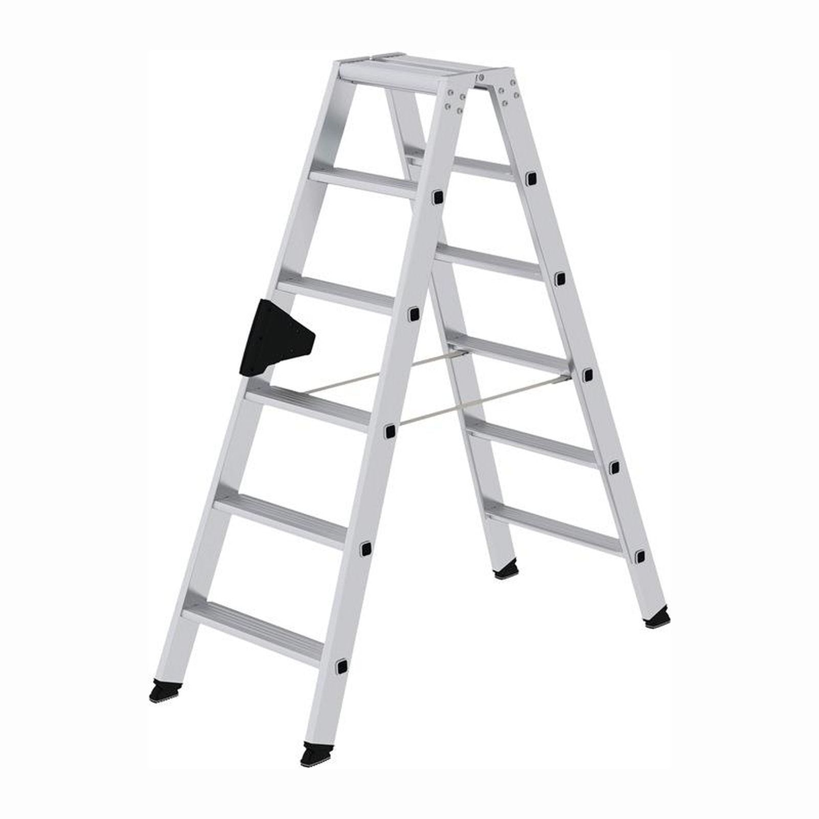 Günzburger Steigtechnik Stufen-Stehleiter beidseitig begehbar 2 x 6 Stufen - 040212