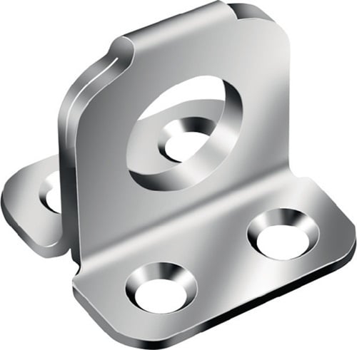 VORMANN Ösenplatte L.35 mm H.25 mm S.2 mm STA blau verz - 000075035Z