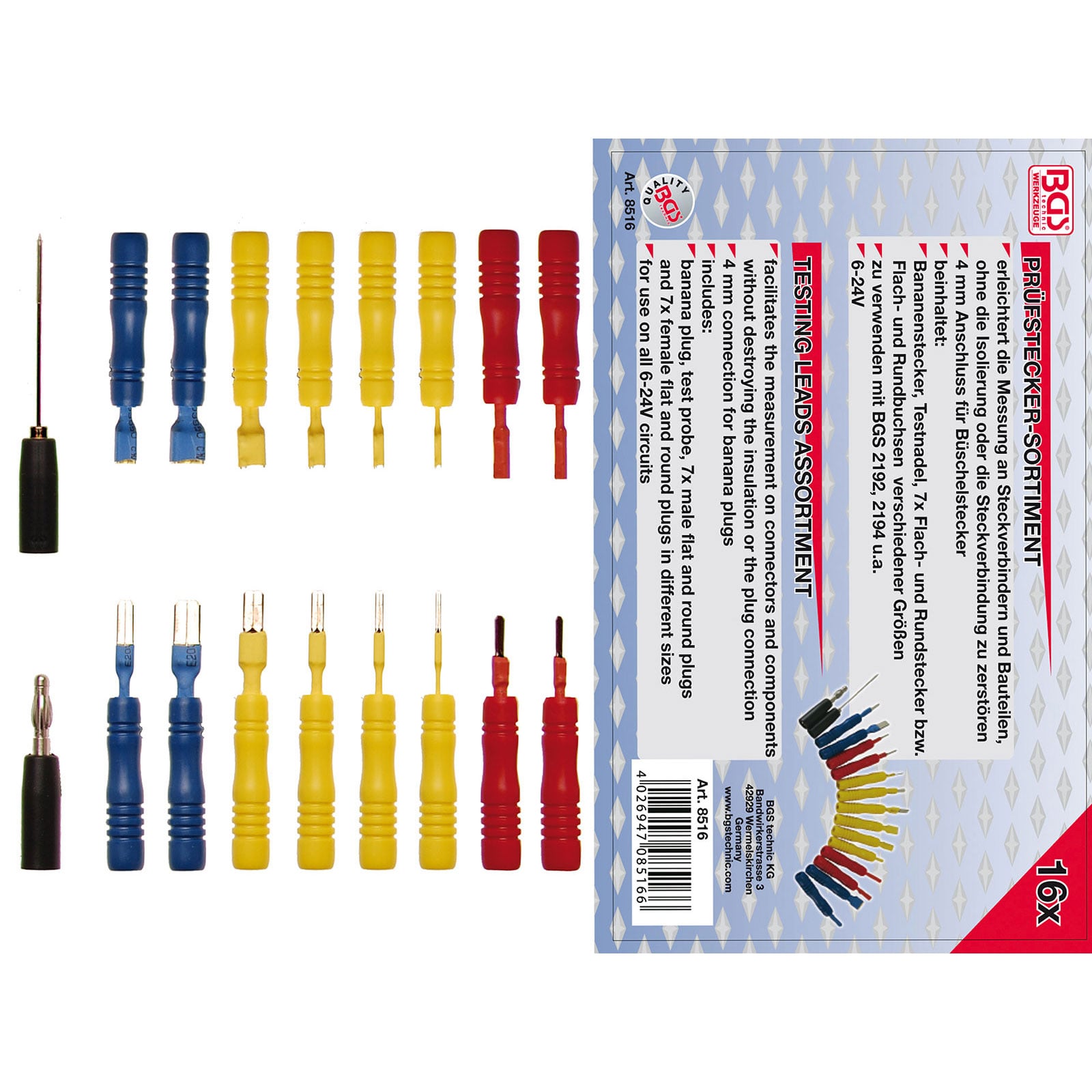 BGS Prüfspitzen-Sortiment 16tlg. - 8516