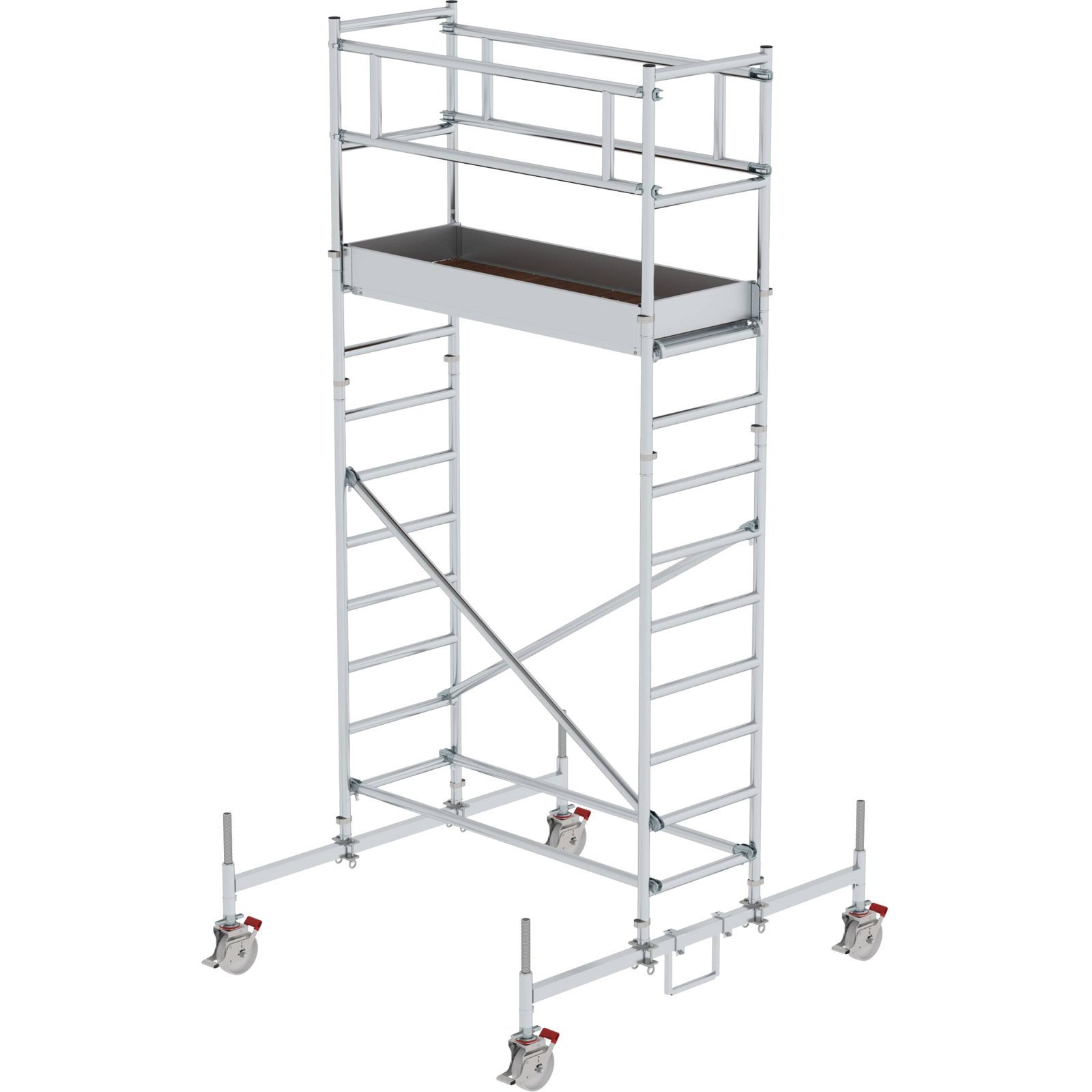 Günzburger Steigtechnik Rollgerüst 0,75 x 1,8 m mit Fahrbalken