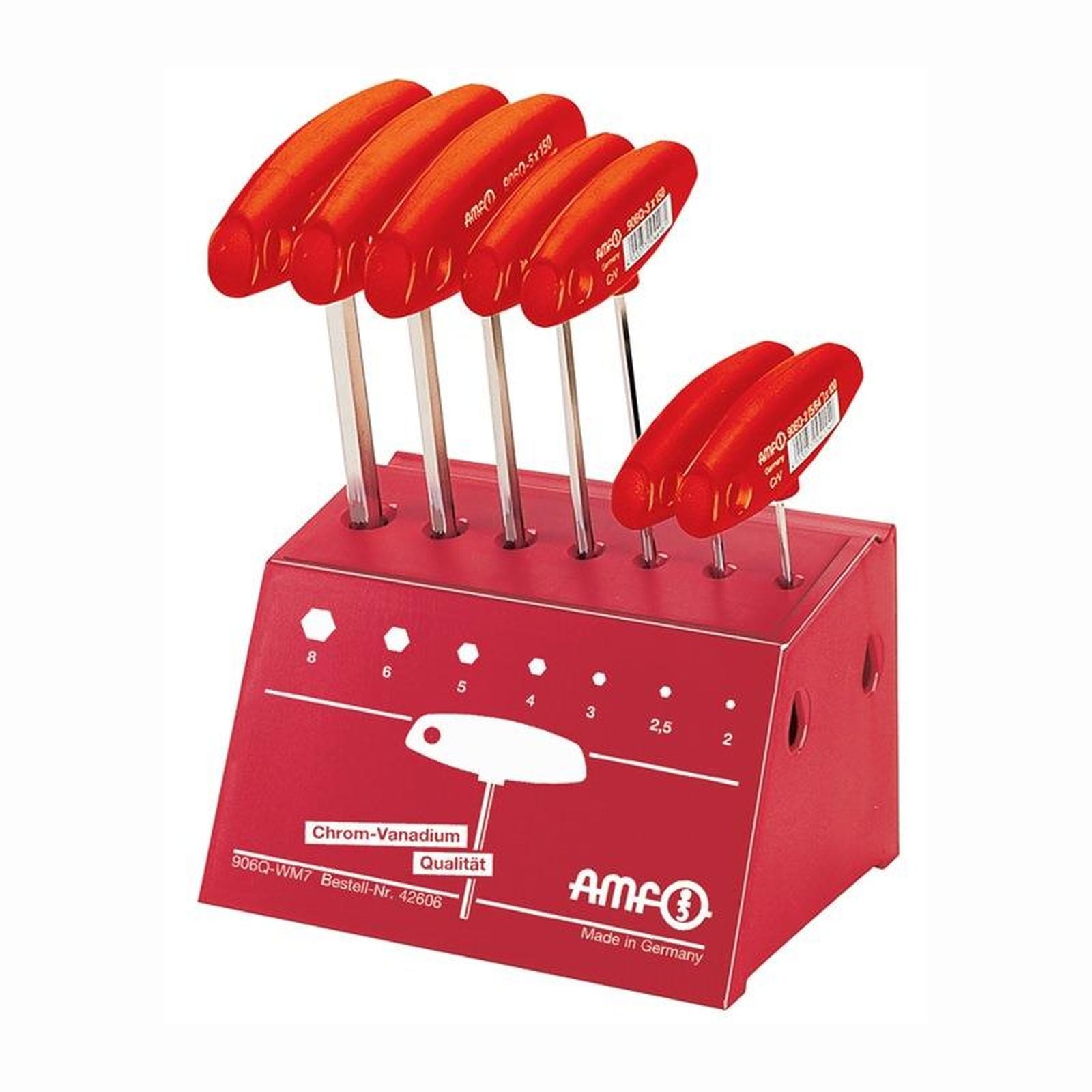AMF Stiftschlüsselsatz 906Q WM7 7tlg. SW 2 - 8 mm - 42606