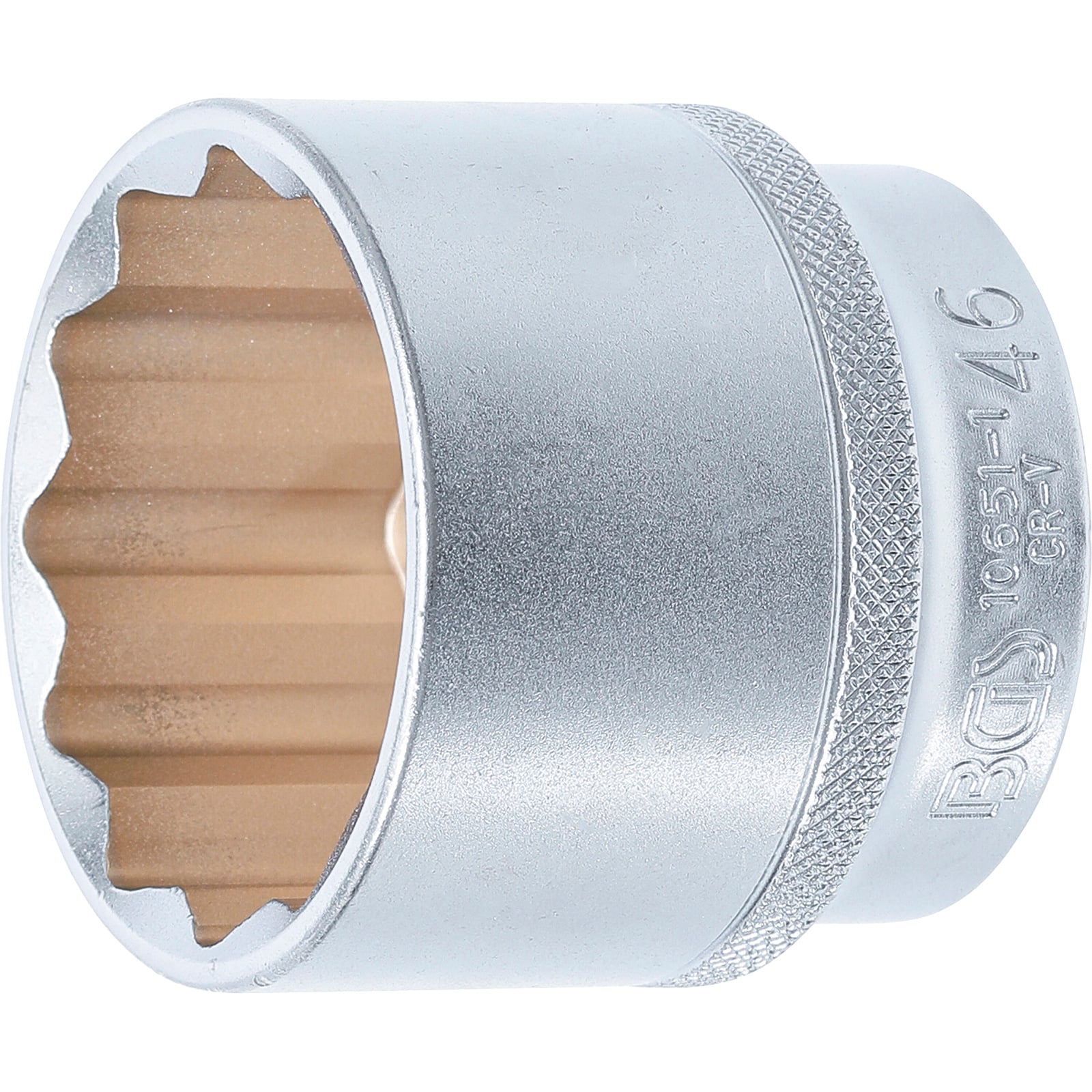 BGS Steckschlüssel-Einsatz Zwölfkant Antrieb Innenvierkant 12,5 mm (1/2") SW 46 mm - 10651-1