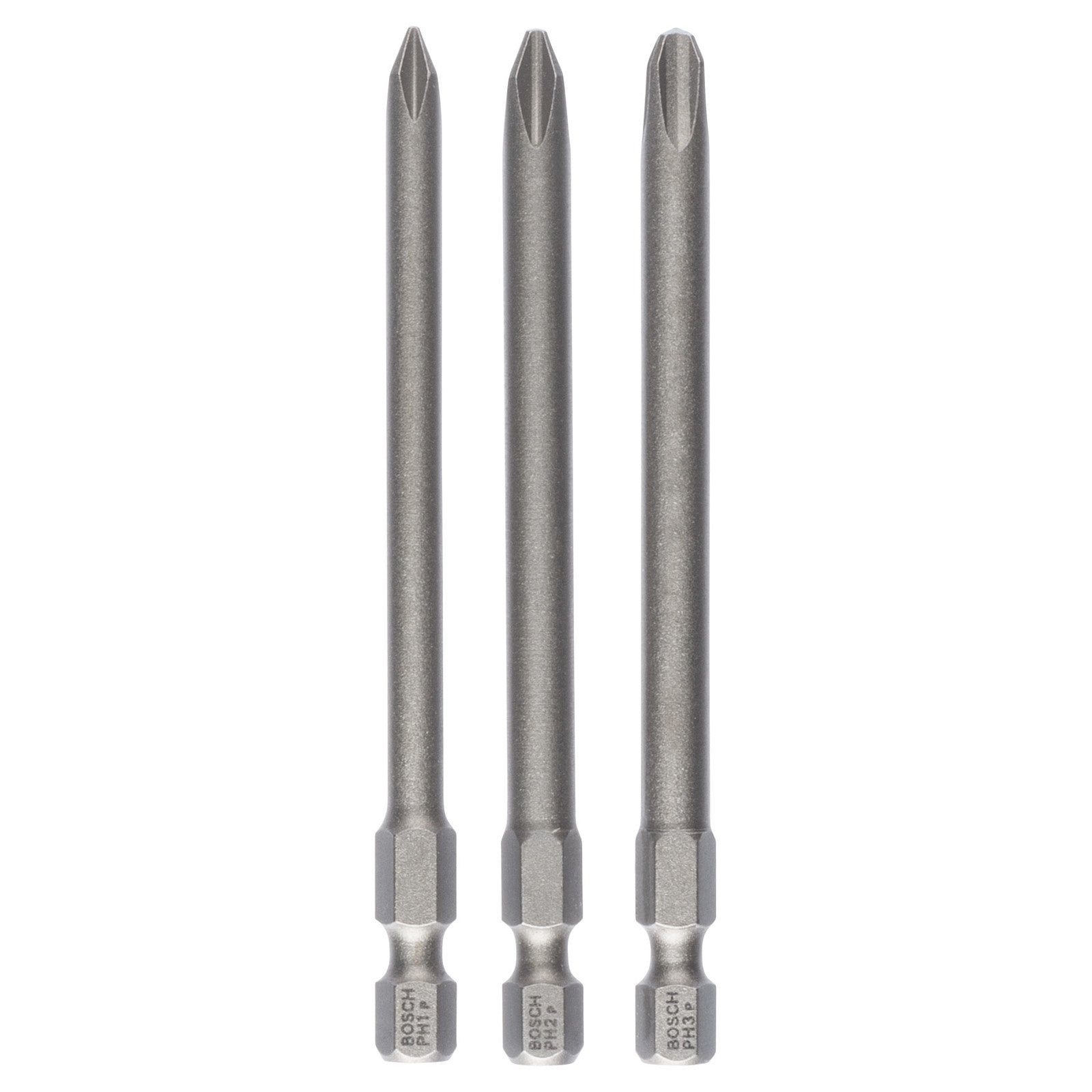 Bosch Schrauberbit-Set Extra-Hart, 3tlg. PH1, PH2, PH3, 89 mm - 2607001757