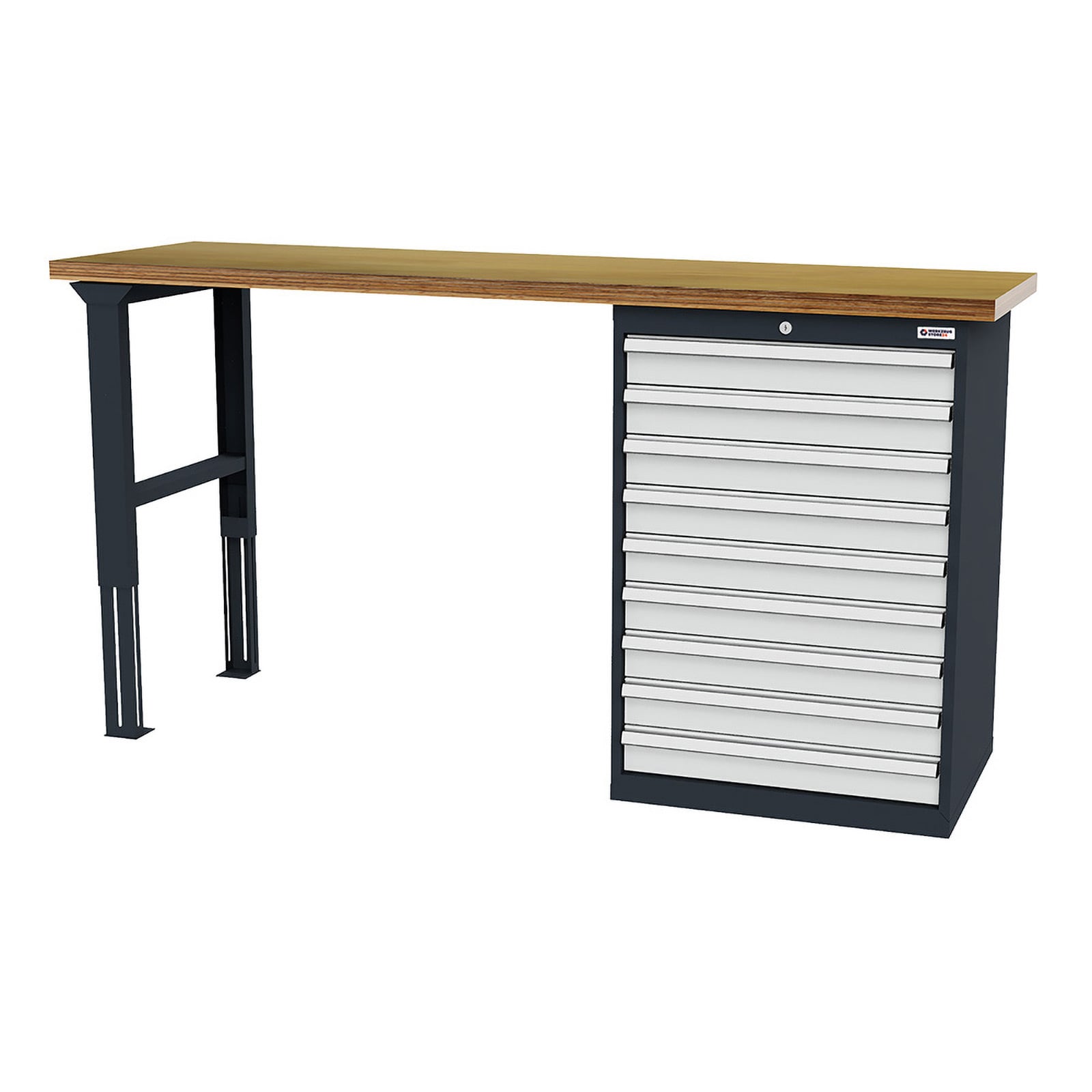 WS24 Reihenwerkbank B x T x H 2.000 x 600 x 1060 mm - WS24-100270