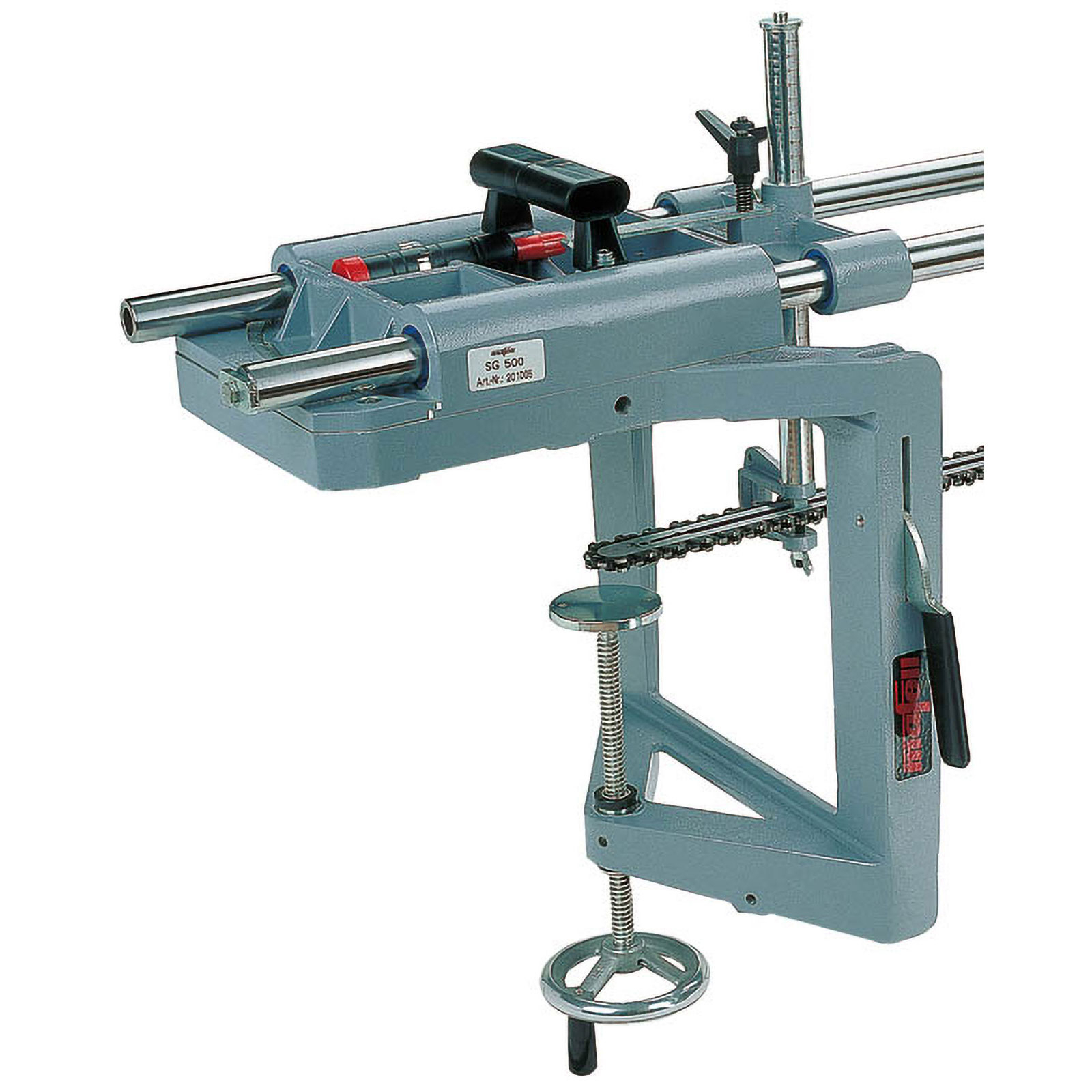 mafell Spanneinrichtung maximale Spannbreite 300 mm (Abb. Spannvorrichtung an SG 400 montiert) - 39602