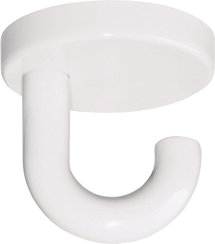 HEWI Einzelhaken 477.90.015 Unterkopfhaken 50 mm Polyamid 99 reinweiß 50 mm 50 mm - 477.90.015 99