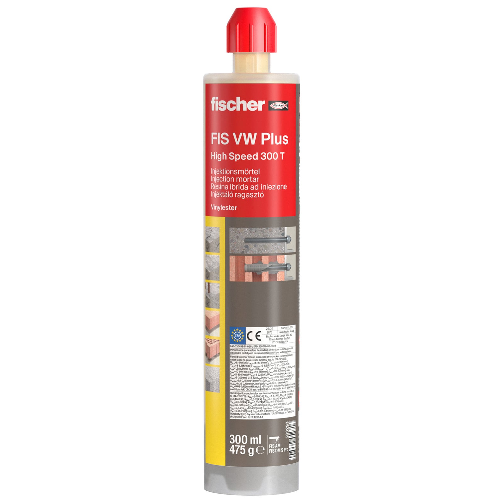 Fischer Hochleistungsmörtel FIS VW Plus 300 T - 563293