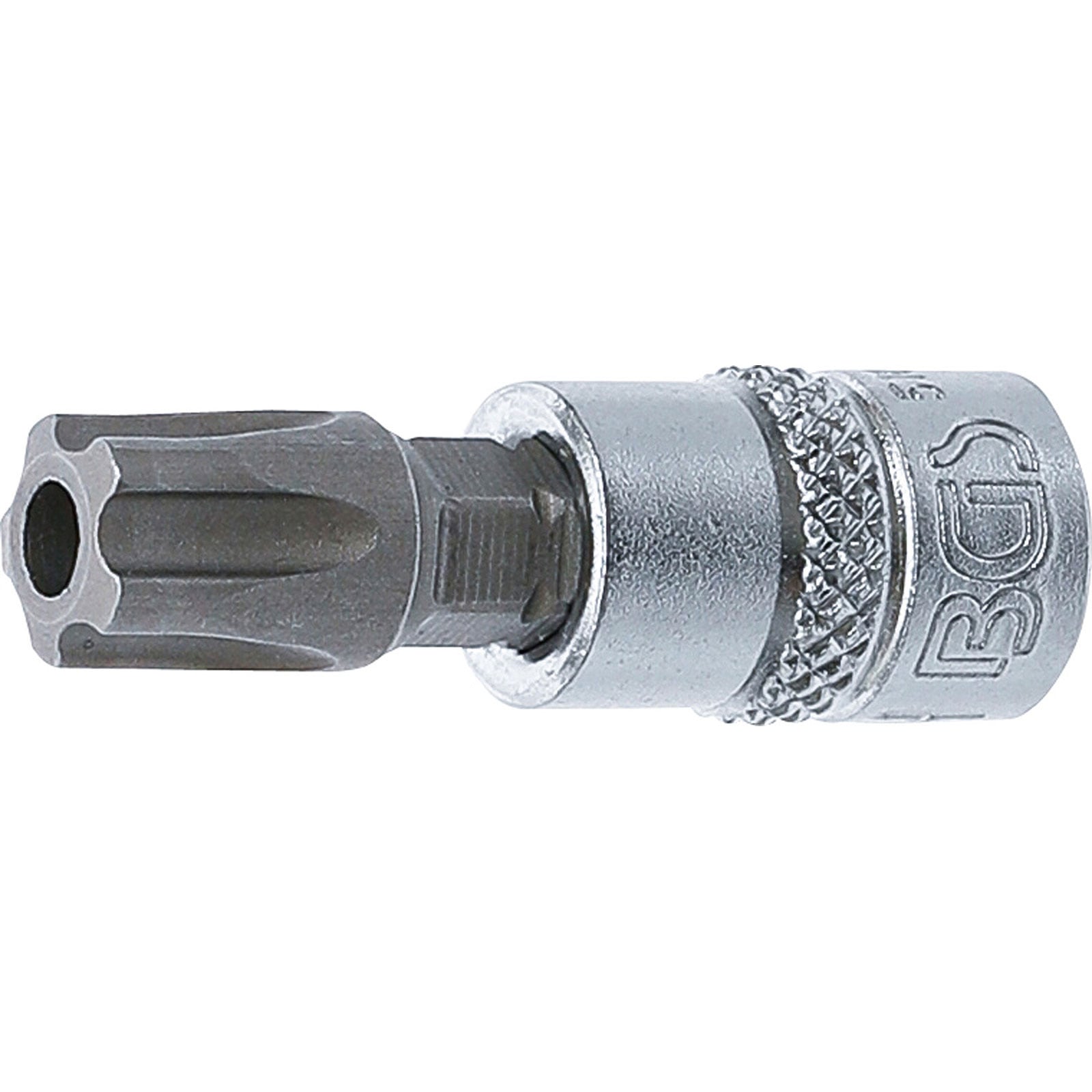 BGS Bit-Einsatz Antrieb Innenvierkant 6,3 mm (1/4") TS-Profil (für Torx Plus) mit Bohrung TS50 - 5184-TS50
