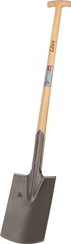IDEAL Bauspaten 285 x 185 / 180 mm Größe 2 Gärtner Form mit Trittschutz und Eschen-T-Stiel gehärtet - 13010283