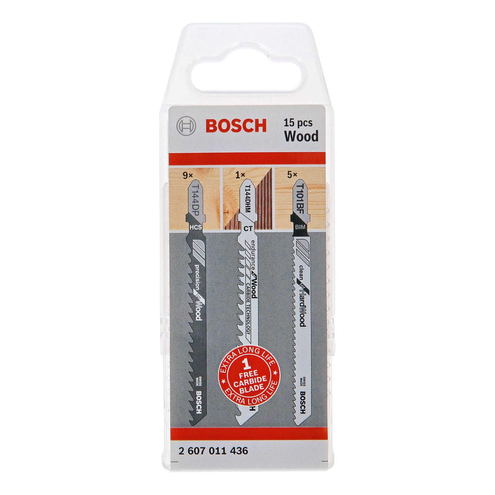 Bosch PRO Stichsägeblatt-Pack Holz 15-tlg. - 2607011436