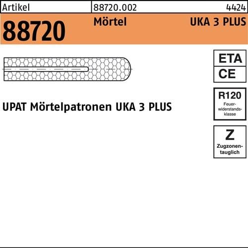 Mörtelpatrone R 88720 f.UKA 3 PLUS M24 Polyesterharz 5 Stück UPAT