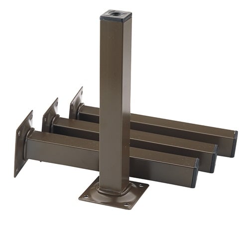 ELEMENT SYSTEM Möbelfuß weiß 25 x 25 mm H.100 mm Platte - 11101-00000