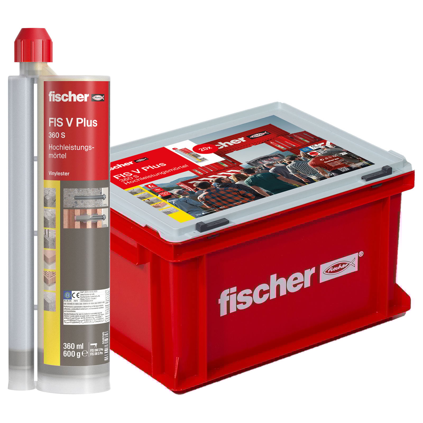 Fischer 20x Hochleistungsmörtel FIS V Plus 360 S HWK - 560030