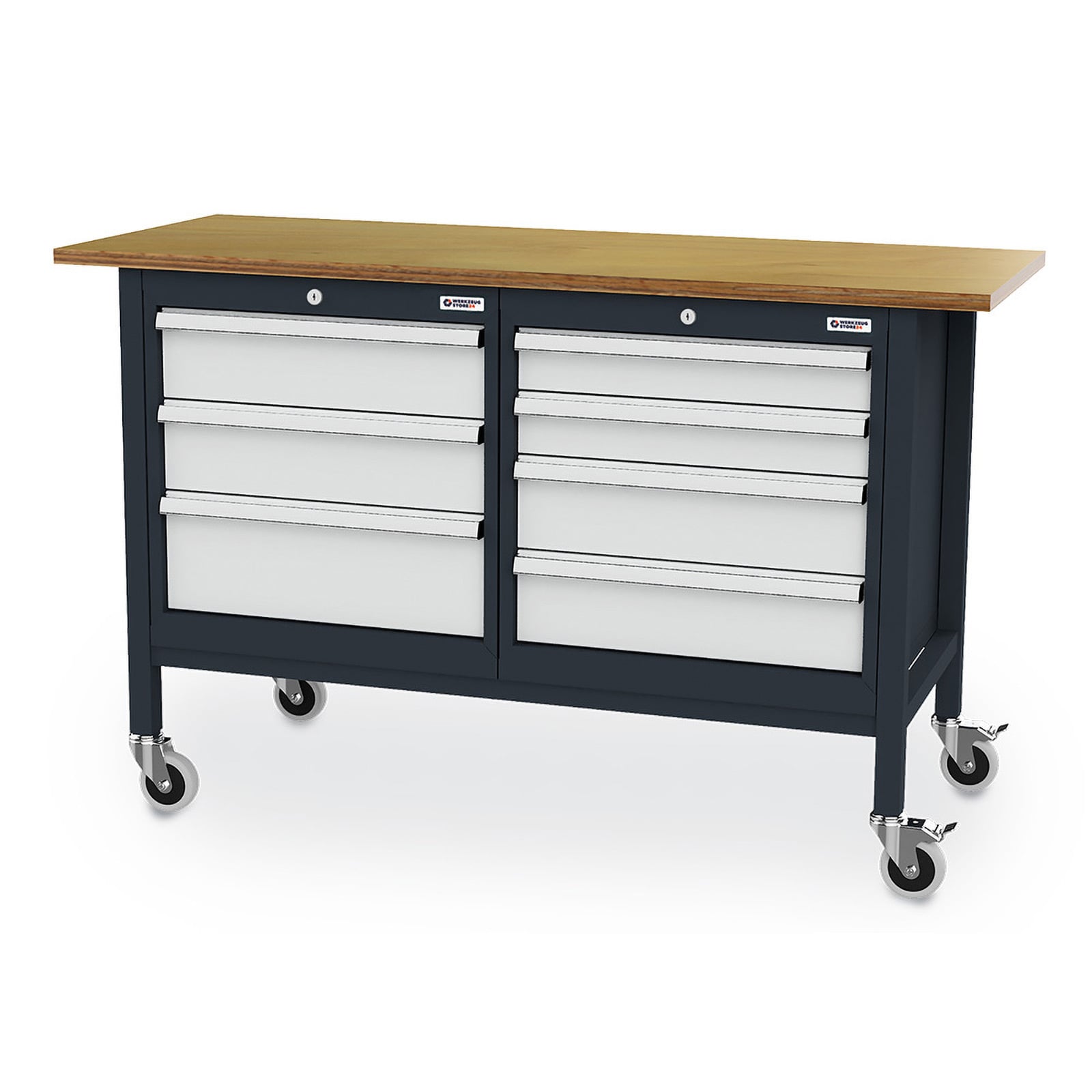 WS24 Mobile Kastenwerkbank B x T x H 1.500 x 600 x 960 mm - WS24-100140