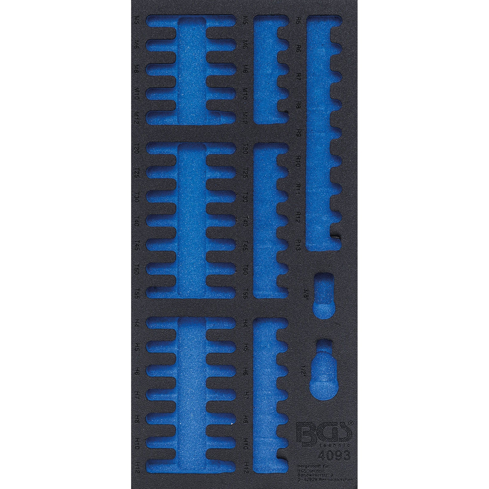 BGS Werkstattwageneinlage 1/3 leer für Art. 4093 - 4093-1