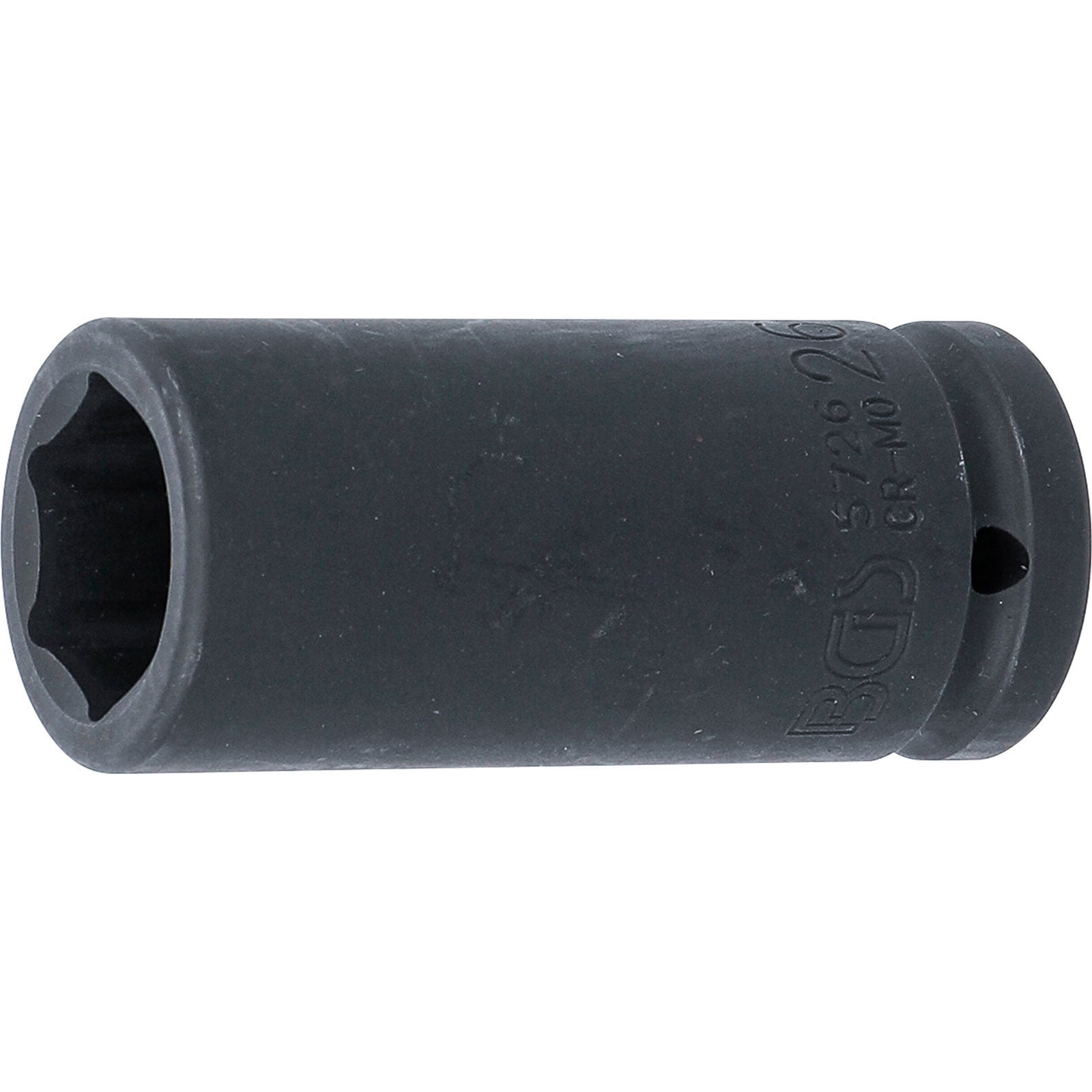 BGS Kraft-Steckschlüssel-Einsatz Sechskant tief Antrieb Innenvierkant 20 mm (3/4") SW 26 mm - 5726