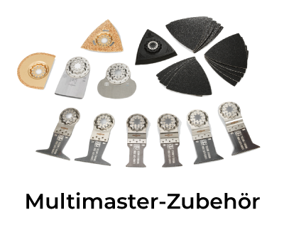 FEIN Multimaster Zubehör Set mit verschiedenen Sägeblättern und Schleifpads