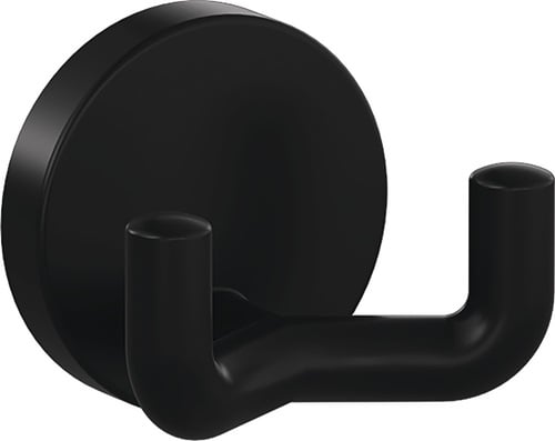 HEWI Doppelhaken 477.90B025 doppelt 43,5 mm Polyamid 90 tiefschwarz ma 50 mm - 477.90B025 90