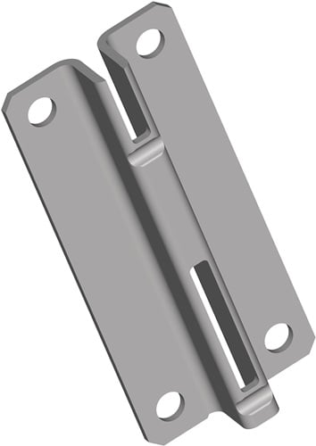 ELEMENT SYSTEM Kurzschiene 10005 L.70 mm weiß STA einreihige Lochung - 10005-00005