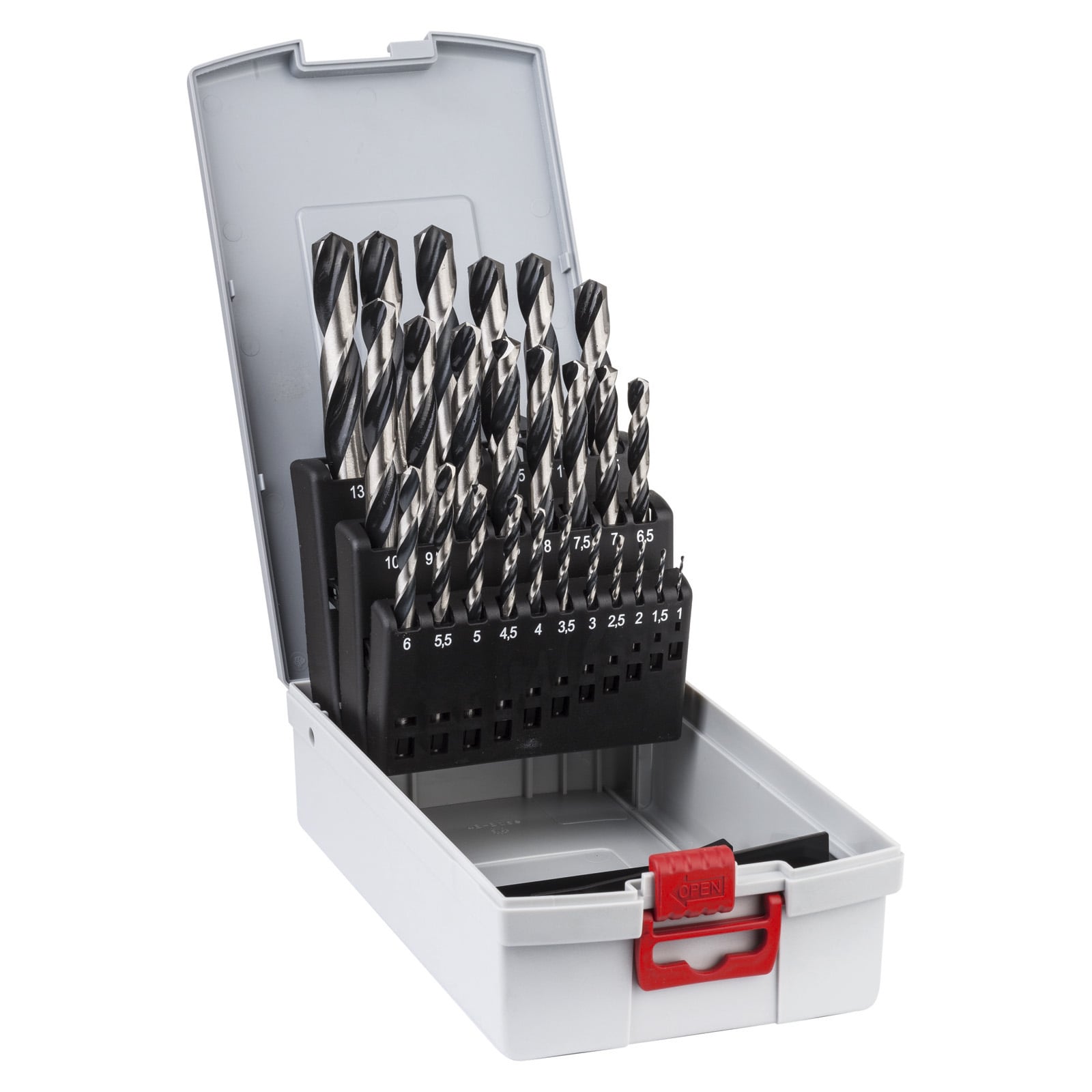 Bosch Pro Box 25 tlg. HSS-Spiralbohrer PointTeQ, 1,0–13,0 mm - 2608577352