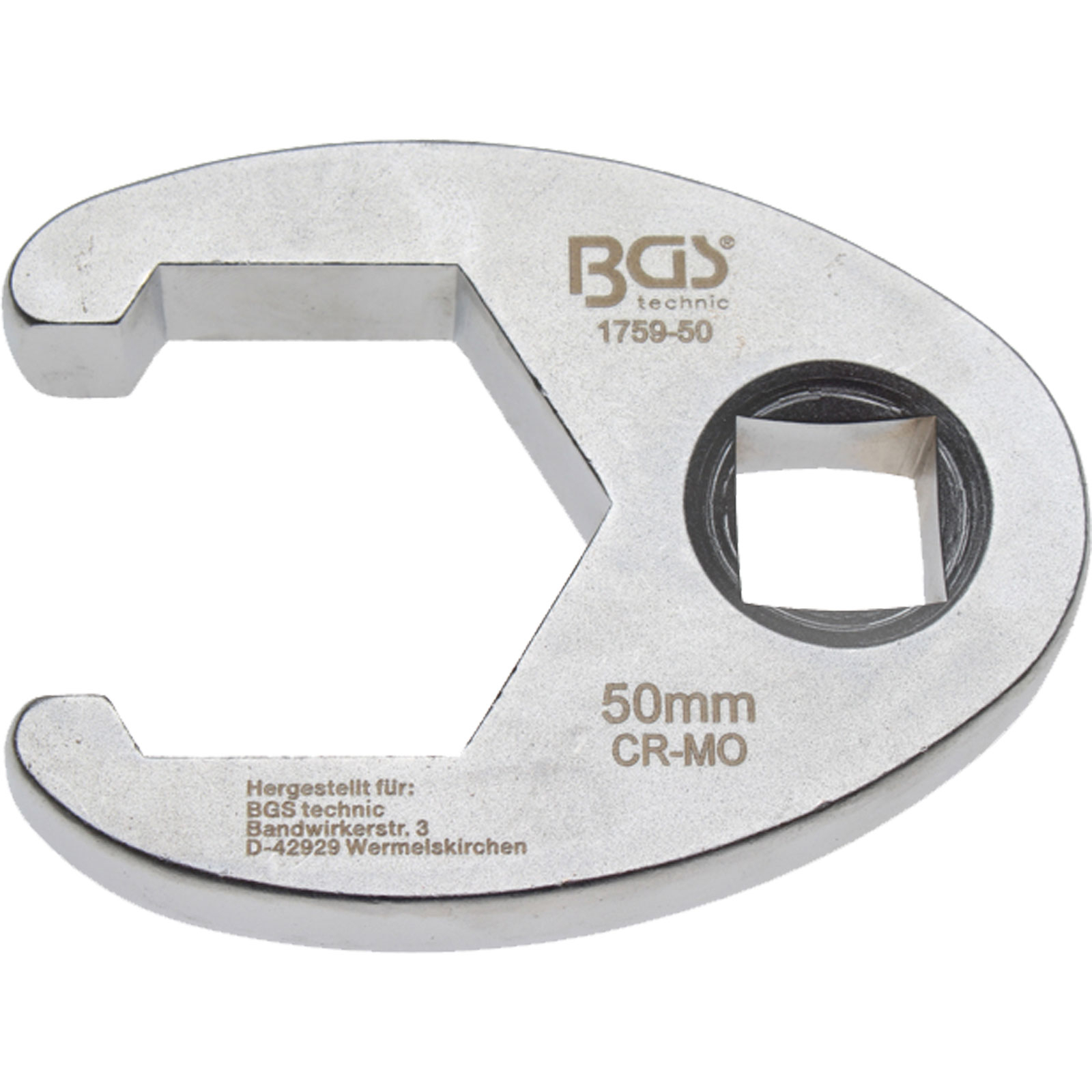 BGS Hahnenfußschlüssel Antrieb Innenvierkant 20 mm (3/4") SW 50 mm - 1759-50