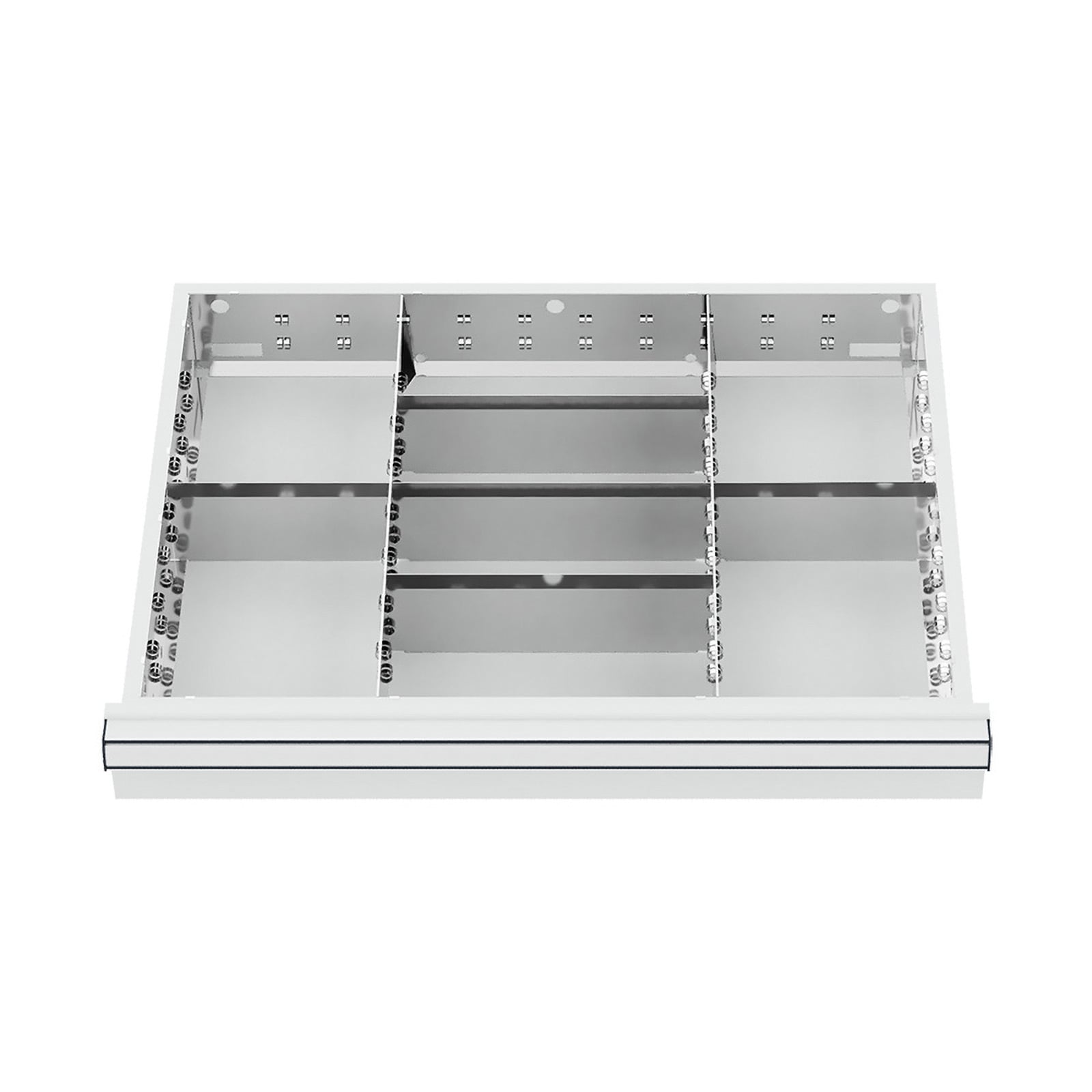 WS24 Schubladeneinteilung Metalleinteilung BLH 75 mm Innenmaß 600 x 450 mm - WS24-100235